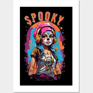 spooky girl Posters and Art